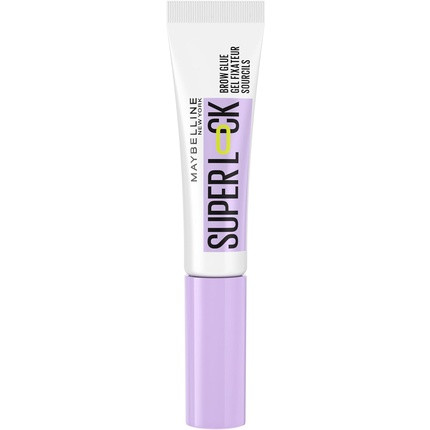 Maybelline New York Superlock Brow Glue Transparent Brow Fixing Gel with Sculpting Brush Extreme 24H Hold No Shedding Non-Sticky Finish