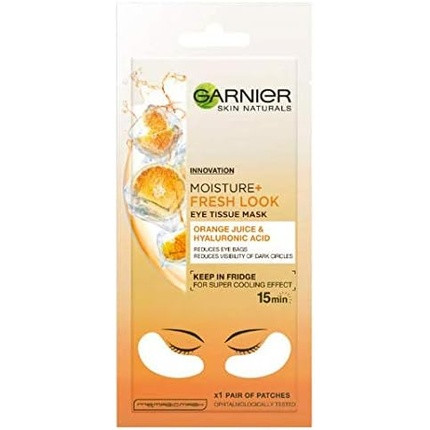 Garnier Moisture Fresh Look Eye Mask Pair Orange 6g