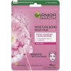 Garnier Moisture Bomb Sakura and Hyaluronic Acid Sheet Mask 28g - Hydrating and Glow Reviving