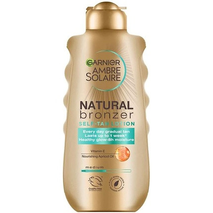 Garnier Ambre Solaire Natural Bronzer Self Tan Lotion with Apricot Oil and Vitamin E 200ml