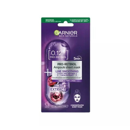 Garnier Pro-Retinol Anti-Wrinkle Ampoule in Sheet Mask