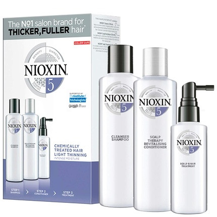 Nioxin Hair Growth Set #5 for Moderate Hair Loss and Bleached Hair