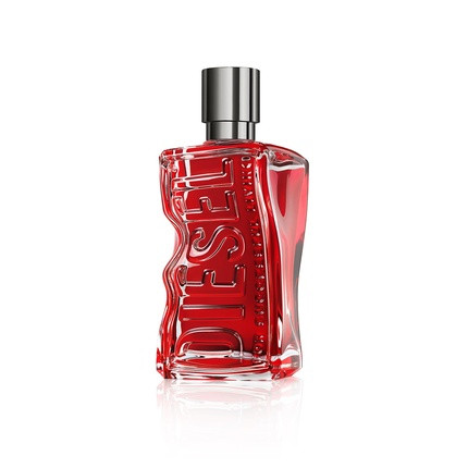 Diesel D RED Eau de Parfum Spray Cologne for Men Fougere with Red Grapefruit and Sandal Wood Notes 3.4 Fl Oz