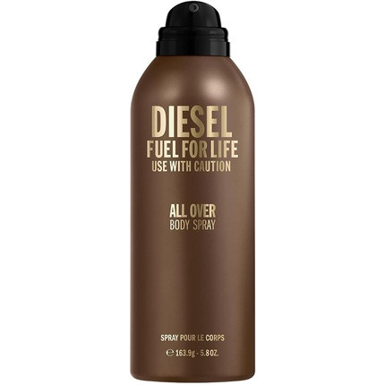 Diesel Body Spray Aftershave for Men 200ml with Badiane, Lemon, Raspberry, Lavender, Cedar, Amber Wood, and Powdery Musk