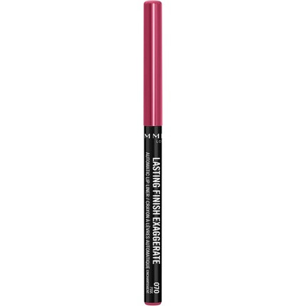 Rimmel London Exaggerate Automatic Lip Pencil Long Lasting Precise Stroke Intense Color 070 Pink Enchantment