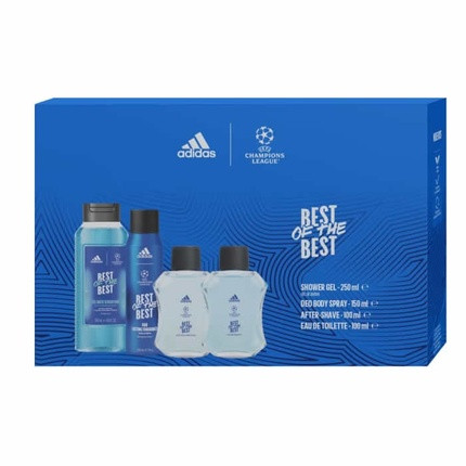 Adidas Champions League Best Of The Best Eau De Toilette Spray 100ml Set 4 Pieces