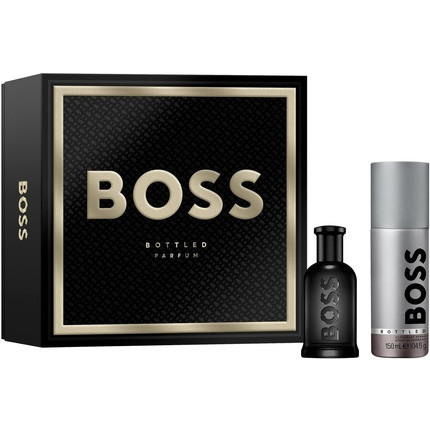 BOSS Men's BOSS Bottled Parfum Festive Gift Set 50ml Parfum 150ml Men's Spray Deodorant