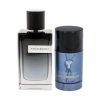 Yves Saint Laurent YSL Y 3.4 EDP Spray + 2.5 Deodorant Stick for Men 2 Piece Set 3.40 Fl Oz