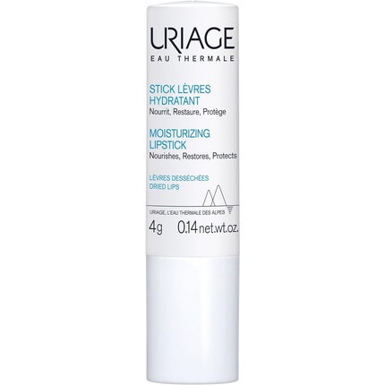 Uriage Eau Thermale Moisturizing Lipstick 4g with Shea Butter and Borage Oil - Nourishes, Restores, Protects - Long-Lasting - Very Dry and Irritated Lips