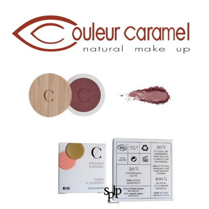 Couleur Caramel Organic Shadow Eyelids N° 053 Brown Red Pearl