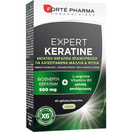 Forte Pharma Expert Keratin 500mg Dietary Supplement For Strong Hair - 40 Capsules