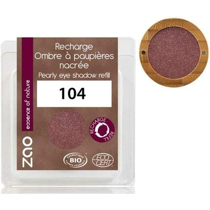 Zao Organic Eye Shadow Refill 3g Garnet No. 104 Pearlescent Red