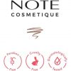 NOTE COSMETIQUE Natural Look Eyebrow 2 in 1 Eyebrow Pencil with Spoolie Brush Waterproof Double-Sided Wooden Pencil Beige