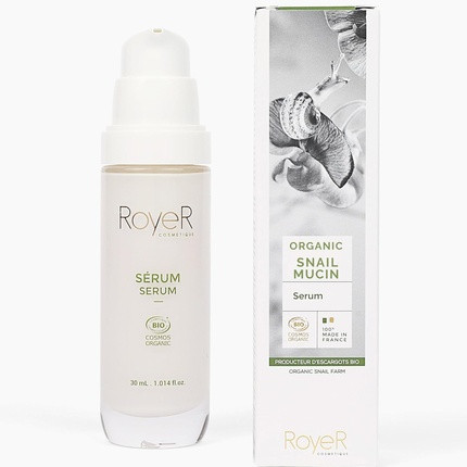 100% Pure Organic Snail Mucin Serum by RoyeR Cosmetique 1 Oz