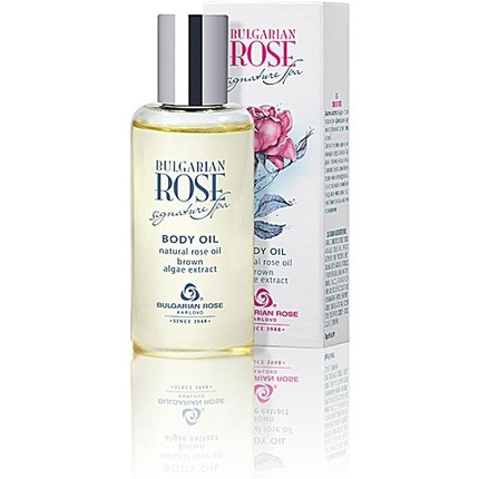 Body Oil with Rose Oil, Almond Oil and Vitamin E Bulgarian Rose Signature Spa 3.4 oz 100ml