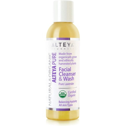 Alteya Organic Facial Cleanser & Wash 150ml USDA Certified 100% Biodegradable Soap Lavender Oil All Skin Types