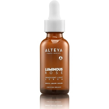 Alteya Organic Luminous Rose Face Serum 30ml - NaTrue Certified Organic Pure Natural Lightweight Moisturizer for All Skin Types