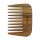 Magnum Natural Wood Guaiaco Comb - Afro Style 308