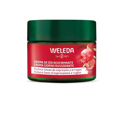 Weleda Pomegranate Firming Day Cream Reduces Lines and Wrinkles Brightens and Protects from Blue Light with Pomegranate Oil and Maca Peptides Natural Treatment 40ml