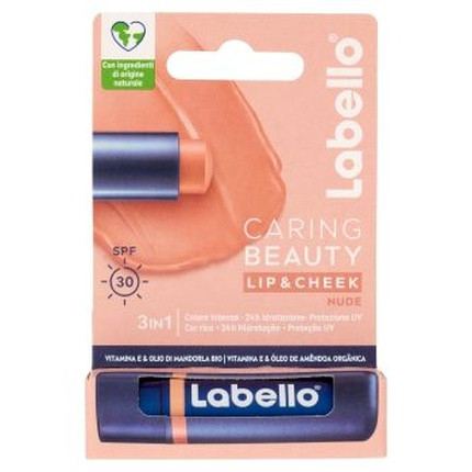 Labello Caring Beauty Lip Cheek Nude Spf 30 - 48 Grams