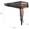 ProfiCare PC-HT 3010 Compact Hair Dryer with Ionization Function 3 Temperature/Power Levels 2 Blower Levels Cool Shot Brown-Bronze 330101