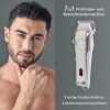 ProfiCare Hair Clipper and Beard Trimmer for Men with 4 Detachable Comb Attachments and 3-Step Thinning Function Stainless Steel