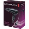 Remington Ion Hair Dryer Power Dry 2000W with Styling Nozzle and Multiple Heat/Speed Settings D3010