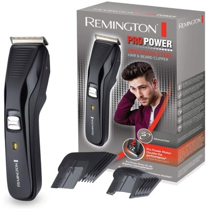 Remington HC5200 Hair Clipper Pro Power for Men with Stainless Steel Blades and 2 Attachments