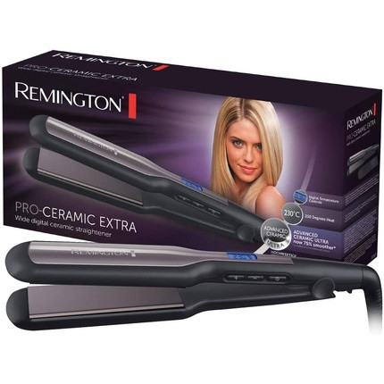 Remington Pro-Ceramic Extra Wide Hair Straightener with LCD Display 150-230°C - S5525