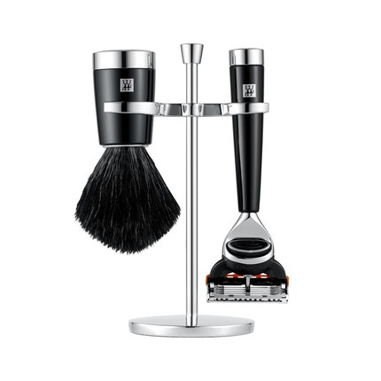 Zwilling Razor Set with Razor, Shaving Brush, and Holder