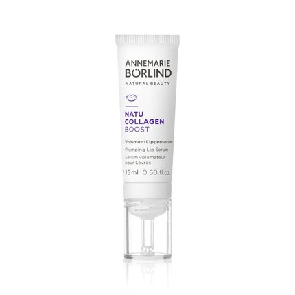 Annemarie Borlind NatuCollagen Boost Volume Lip Serum 15ml - Vegan Collagen Combined with a White Lupine Booster - Tightens, Moisturizes, and Repairs Dry Lips