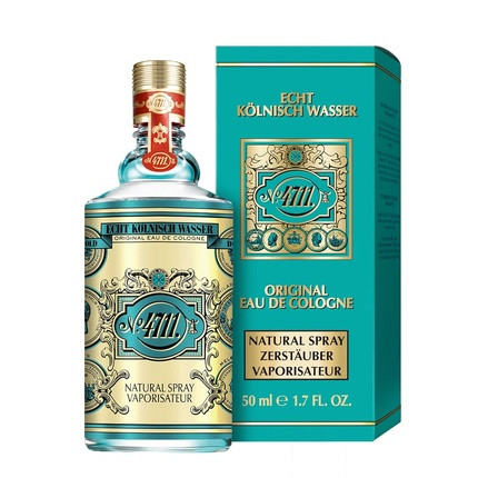 4711 Echt Kolnisch Wasser Eau de Cologne 50ml Natural Spray - Iconic Scent in Iconic Bottle - Unisex - Soothing for Body, Mind, and Soul Fruity 500ml