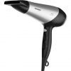 GRUNDIG HD 6080 B Hair Dryer 2200W with Ion Function 3 Temperature and 2 Airflow Settings Cold Shot Ceramic Coating 1.8m Cable Black/Silver