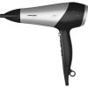 GRUNDIG HD 6080 B Hair Dryer 2200W with Ion Function 3 Temperature and 2 Airflow Settings Cold Shot Ceramic Coating 1.8m Cable Black/Silver