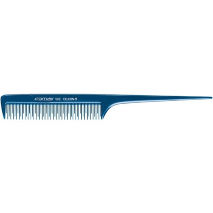 Comair Blue Profi-Line 502 Handle Comb with Teasing Teeth