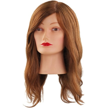 Comair 7000827 Training Head "Mia" Natural 100% Human Real Hair, Dark Blonde