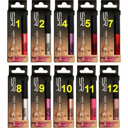 Sabrina Rudnik Cosmetics Lip Gloss Lipstick 10 Colors