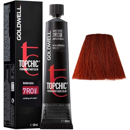 7RO MAX Striking Red Copper Goldwell Topchic Warm Reds TB 60ml