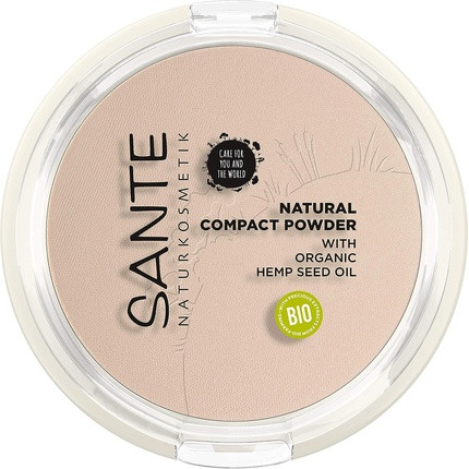 SANTE Naturkosmetik Natural Compact Powder 01 Cool Ivory 9g