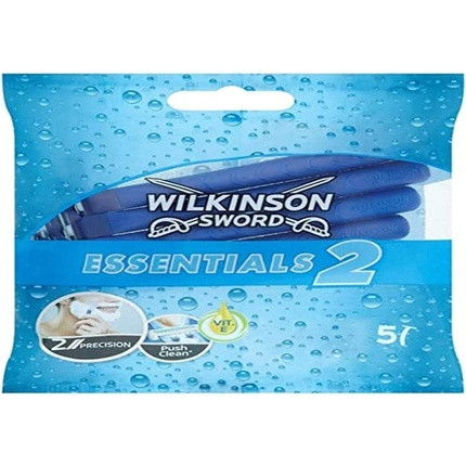 Wilkinson Sword Essentials 2 Sensitive Disposable Razors for Men 5's