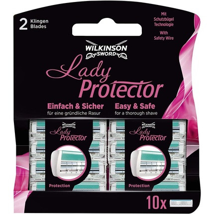 Wilkinson Sword Lady Protector Razor Blades for Women's Razor 10 Count