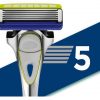 Wilkinson Sword Hydro 5 Skin Protection For Men Hydrating Gel and Precision Trimmer Razor Handle 4 Blade Refills 4 Piece Set