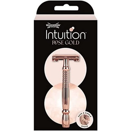 Intuition Rose Gold Safety Razor with 10 Blades