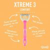 Wilkinson Sword Xtreme 3 Comfort Disposable Female Hair Removal Razors with 3 Flexible Blades with Moisturizing Coconut Oil