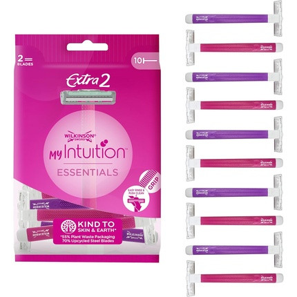 Wilkinson Sword Extra 2 Beauty Disposable Razors for Women - Pack of 10