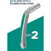 Wilkinson Sword Extra 2 Precision Disposable Razors for Men Non-Slip Handle and Cleaning Button