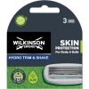 WILKINSON SWORD Hydro Trim & Shave Skin Protection for Men Razor & Trimmer Pack of 3 Blade Refills