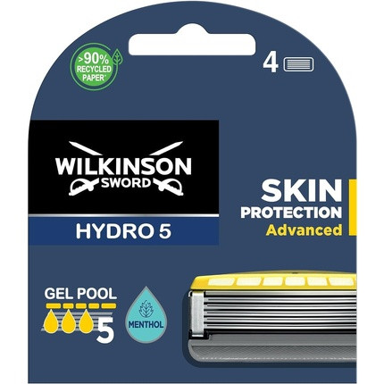 Wilkinson Sword Hydro 5 Skin Protection Advanced Razor Blades - 4 Count