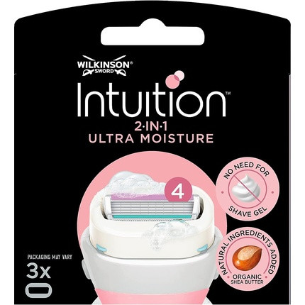 Wilkinson Sword Intuition Ultra Moisture Razor Blades - pack of 3 blades