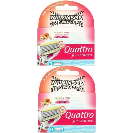 Wilkinson Sword Quattro for Women Razor Blades 3 Blades